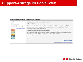 Support-Anfrage im Social Web 