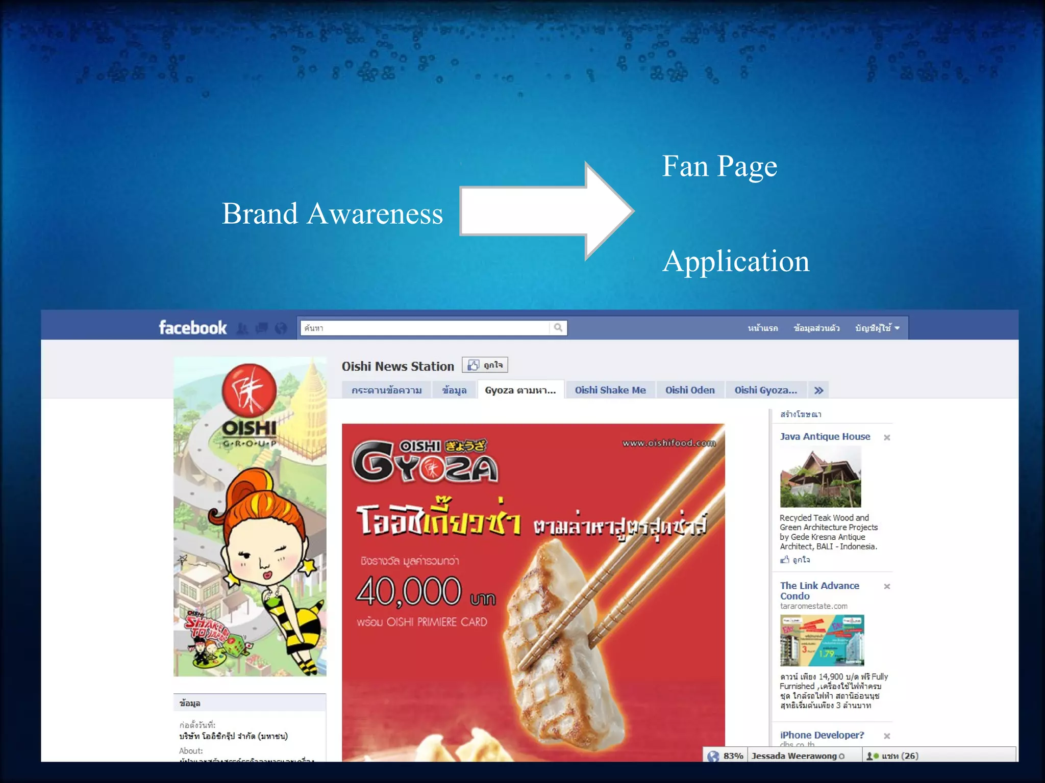 Fan Page
Brand Awareness
                  Application
 