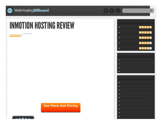 INMOTION HOSTING REVIEW
INMOTION HOSTING REVIEW

See Plans And Pricing

 