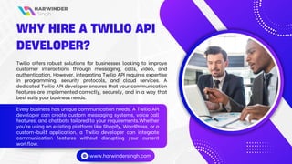 Build Seamless Communication with a Twilio API Developer | PDF