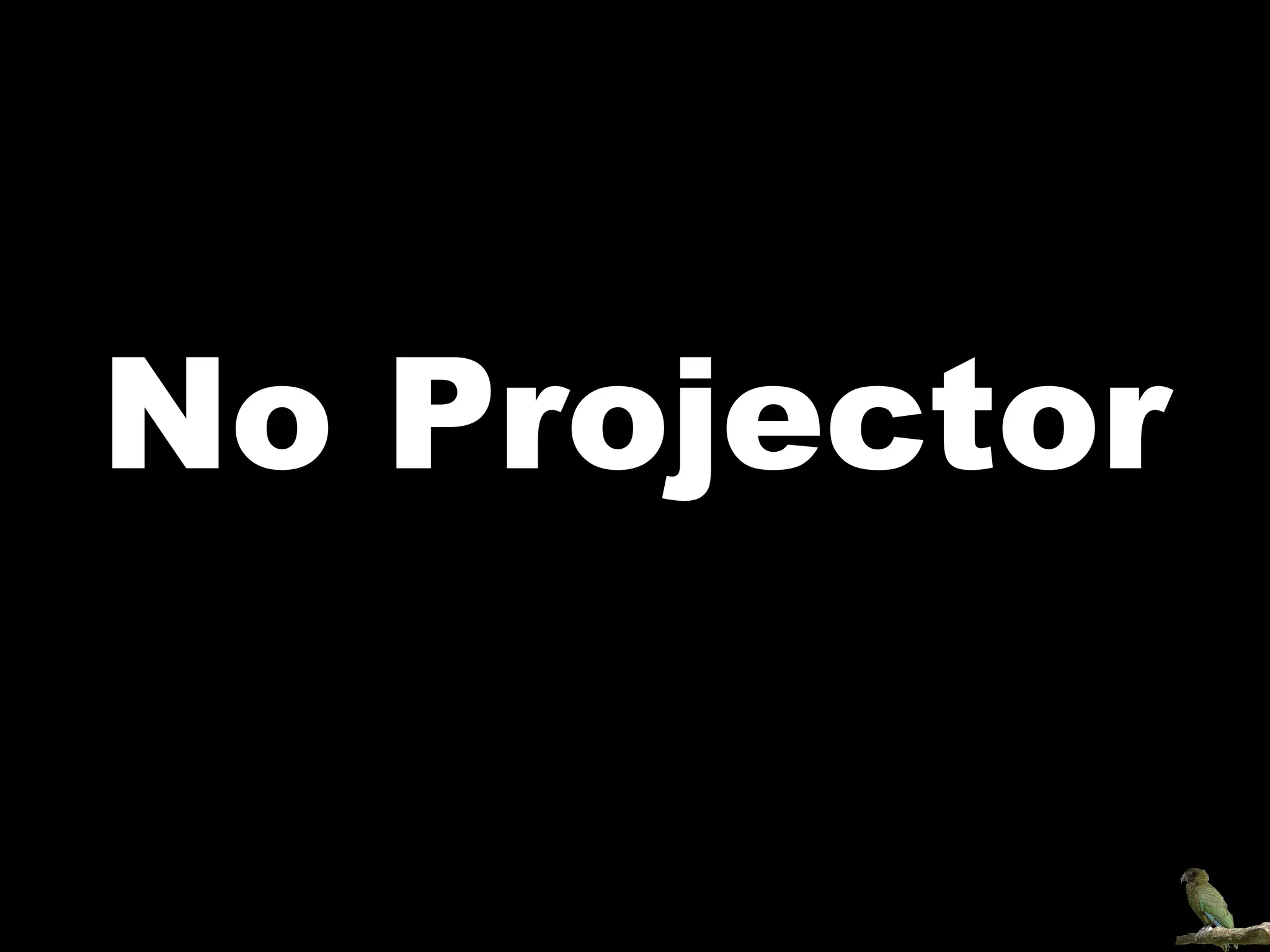 No Projector 