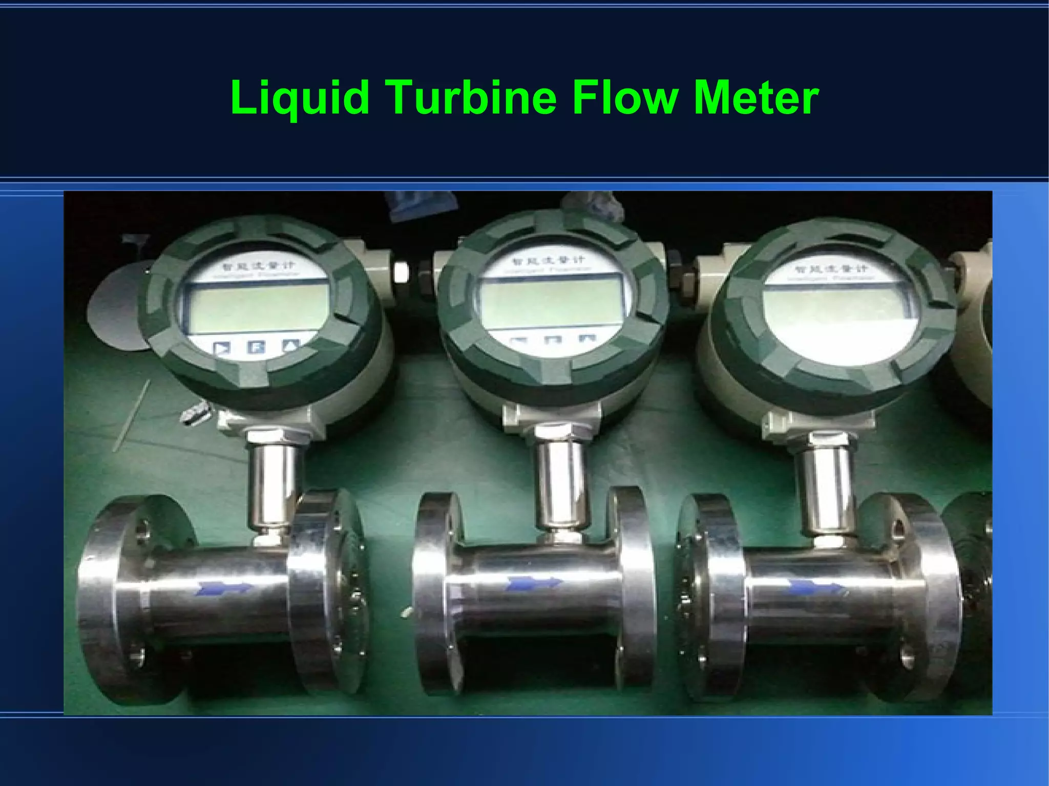 Liquid Turbine Flow Meter