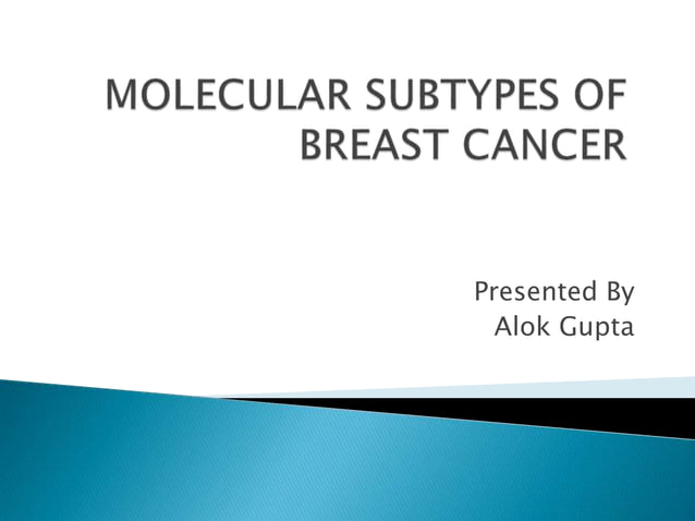 Molecular subtypes of breast cancer | PPTX | Endocrine and Metabolic ...
