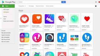 Gezondheidsapps, een overzicht