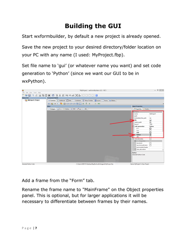 Wxsmith Tutorial Wxformbuilder Tutorial : wxFormBuilder Build a Python Gif Viewer Part 1 ...