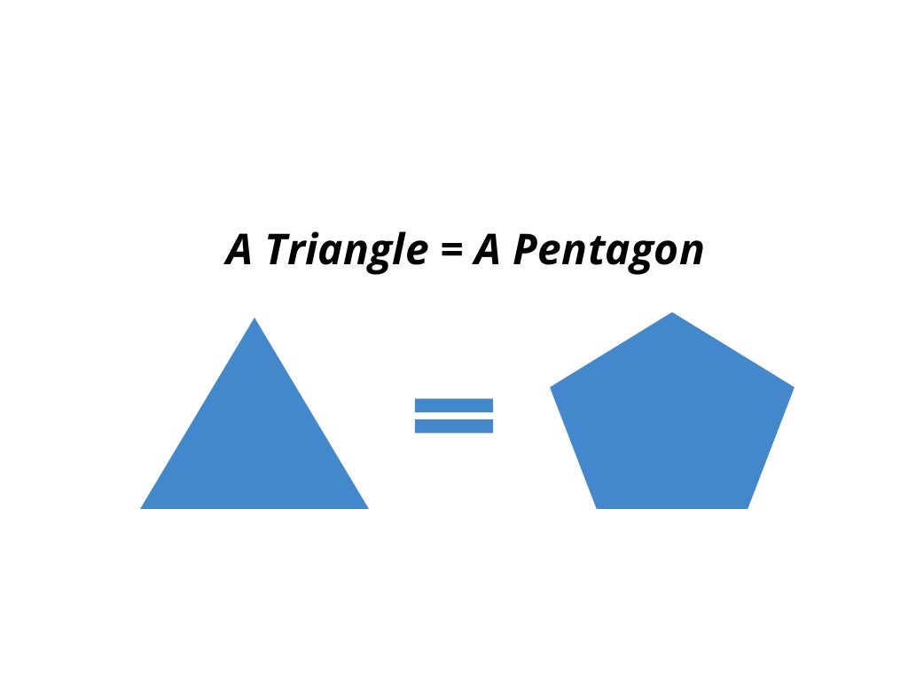 A Triangle = A Pentagon