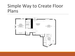 Simple Way to Create Floor
Plans
 