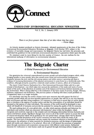 The belgrade charter