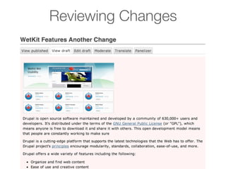 Reviewing Changes

 