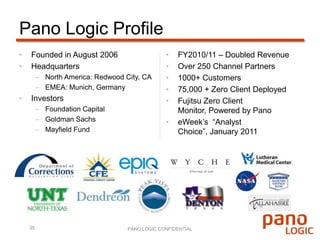 Green initiative within firmVDI ConcernsIn mid 2009, still new in the marketTotal cost of ownershipHow to handle mobile attorneysDesktop performanceAll “eggs” in a single basket