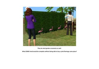 They do stock garden ornaments as well.

What OWBC hood would be complete without being able to buy a pink flamingo some place?
 