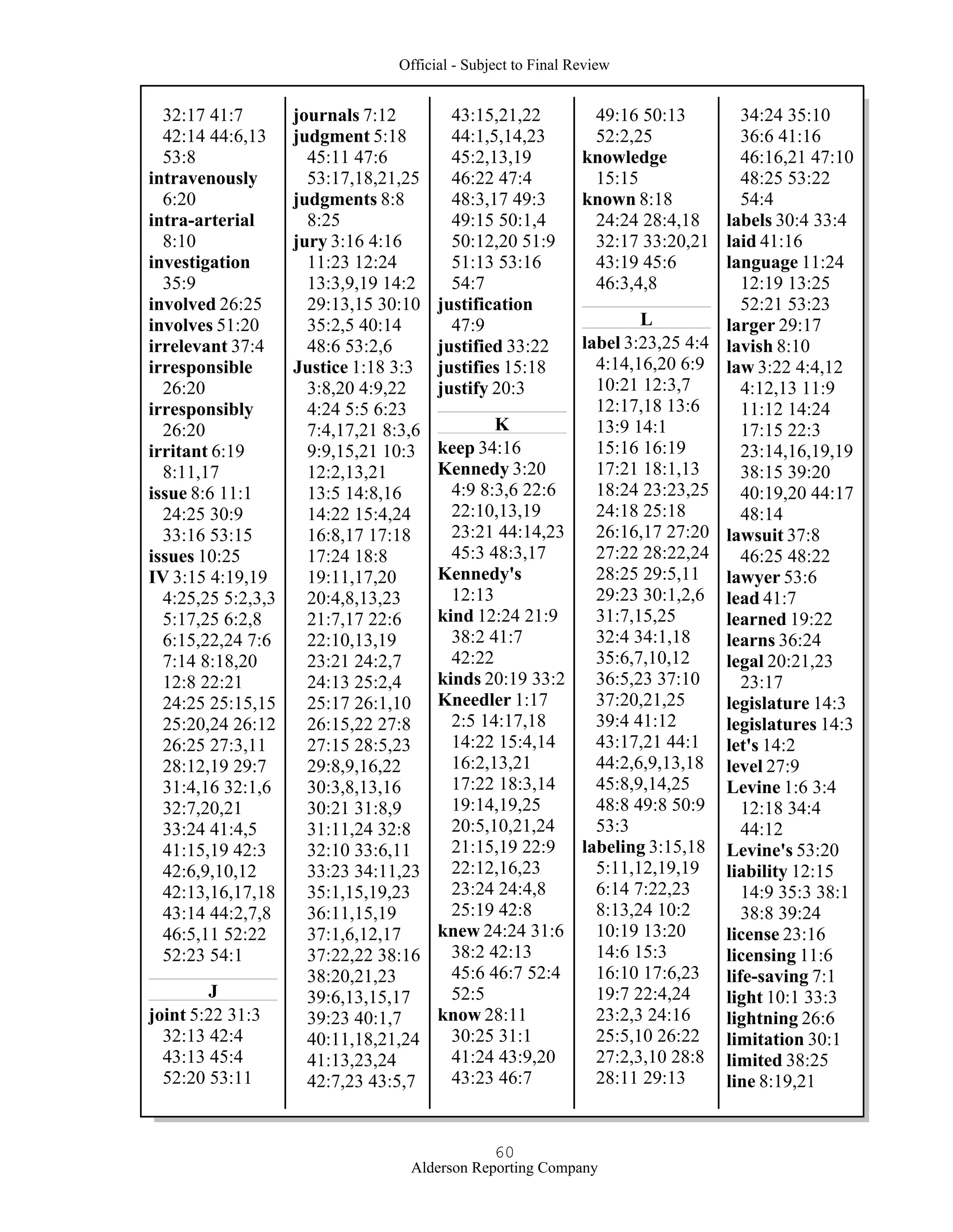 2009 BIOL503 Class 3 Supporting document: Wyeth V Levine Scotus Oral Argument Transcript 06 1249