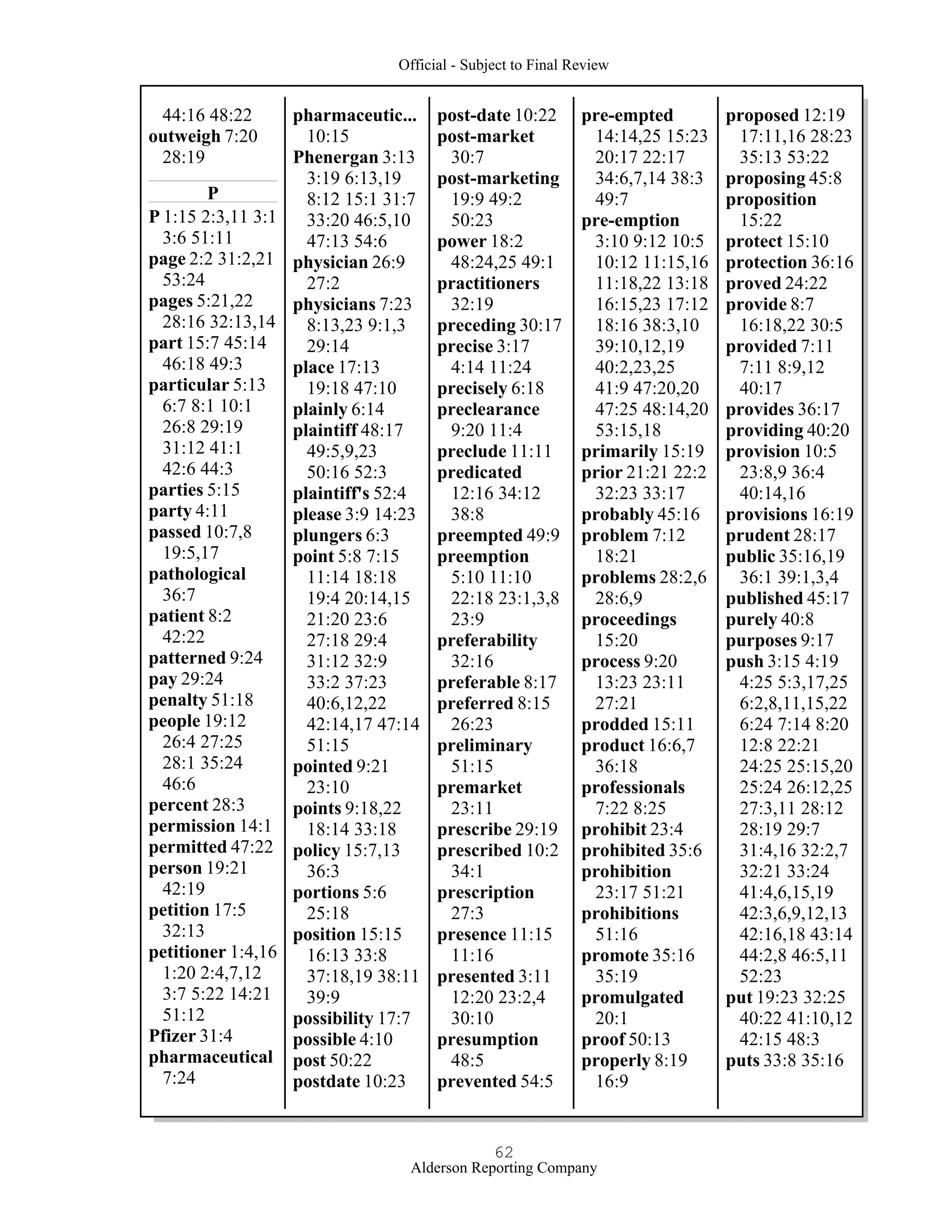 2009 BIOL503 Class 3 Supporting document: Wyeth V Levine Scotus Oral Argument Transcript 06 1249