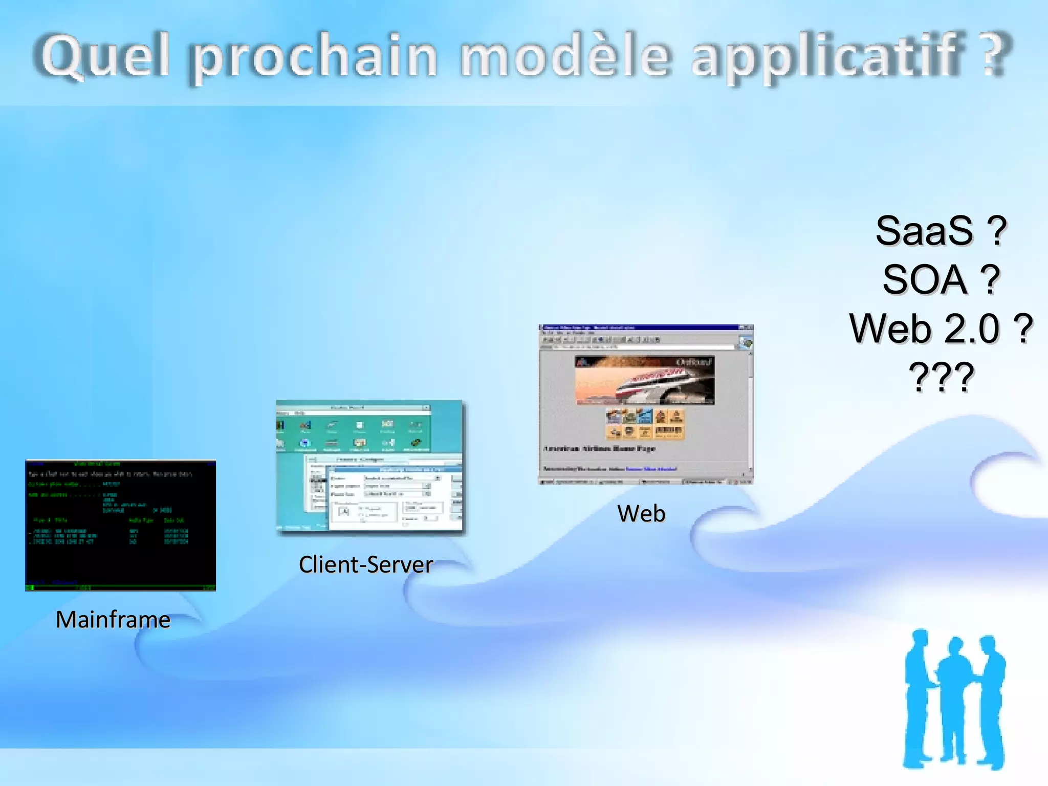 Client-Server Web SaaS ? SOA ? Web 2.0 ? ??? Mainframe 