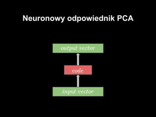 Neuronowy odpowiednik PCA
 