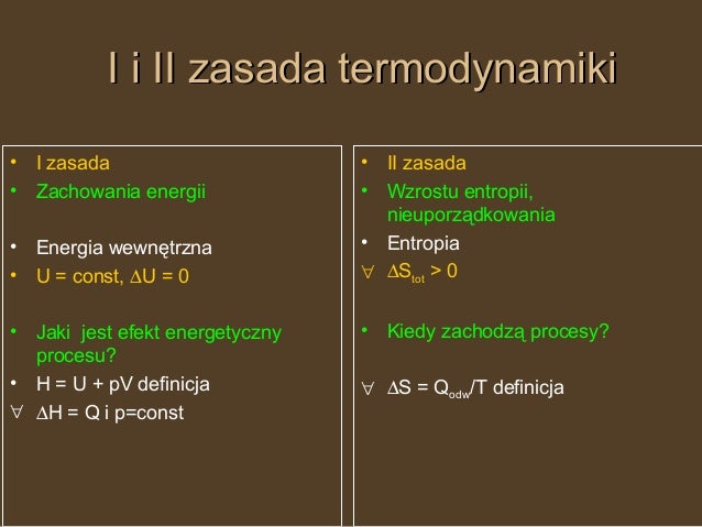 Wykład 7 Termodynamika
