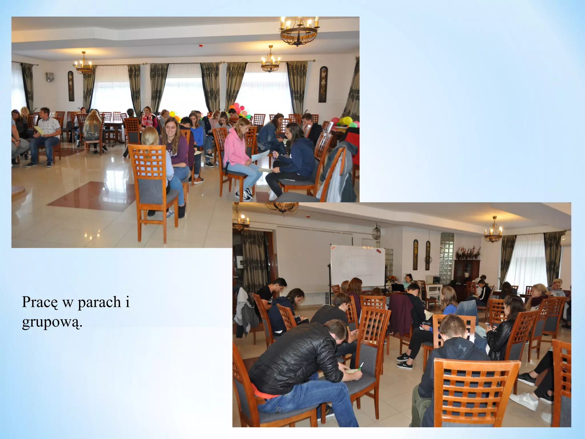 Pracę w parach i
grupową.
 