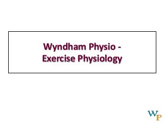 Wyndham Physio -
Exercise Physiology
 