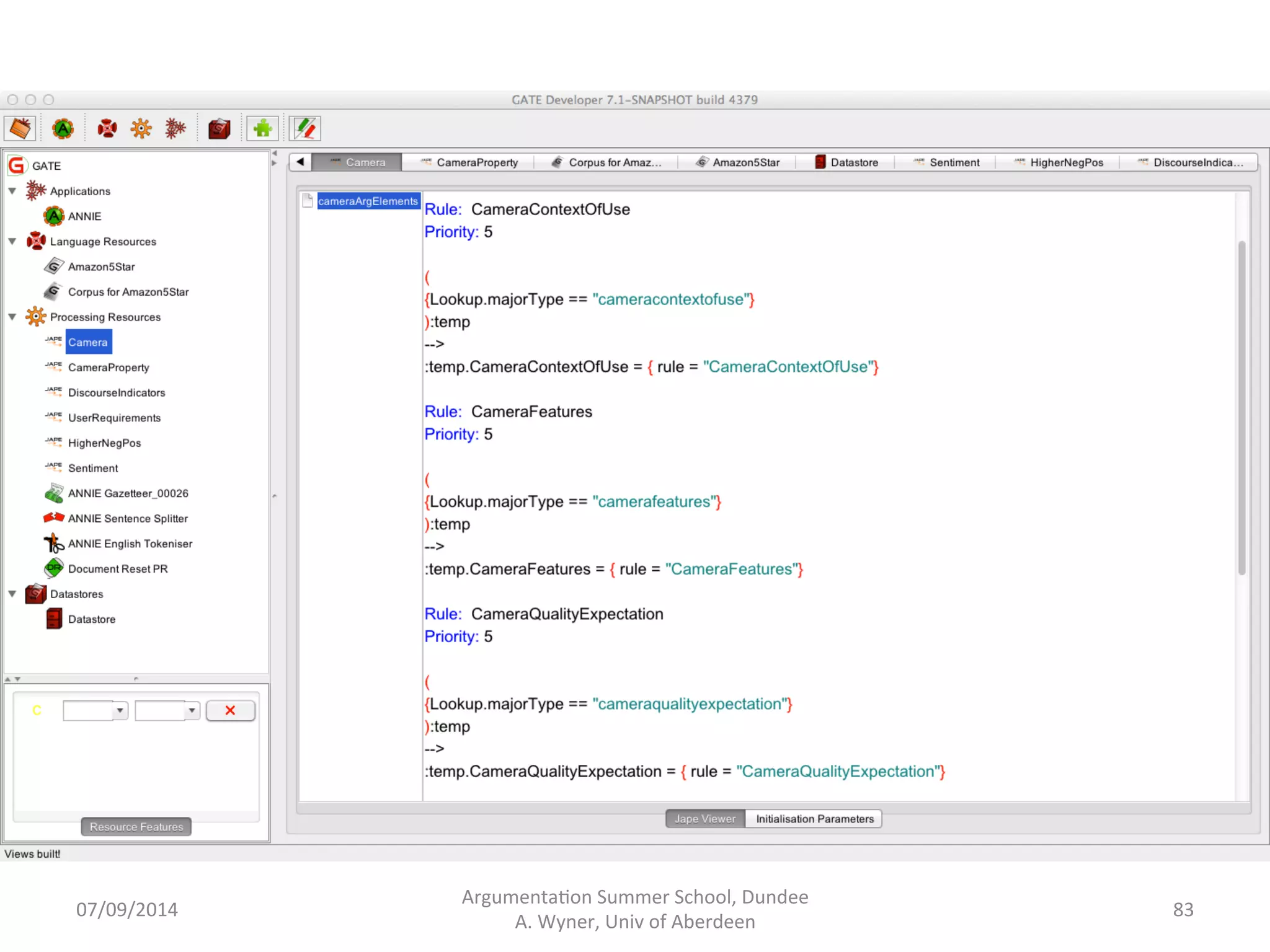 Argumenta.on 
Summer 
School, 
Dundee 
07/09/2014 
A. 
Wyner, 
Univ 
of 
Aberdeen 
82 
 