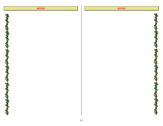 NOTES        NOTES




        21
 