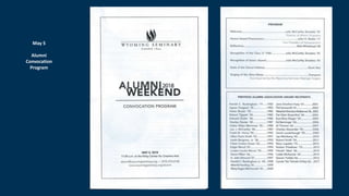 Reunion Convocation Program 2018 55 Reunion | PPTX