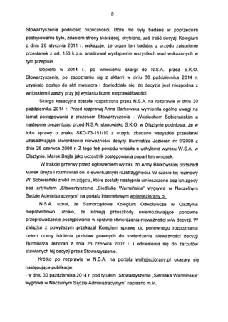 Wyrok Sądu Apelacyjnego w Białymstoku z powództwa Anny Barkowskiej