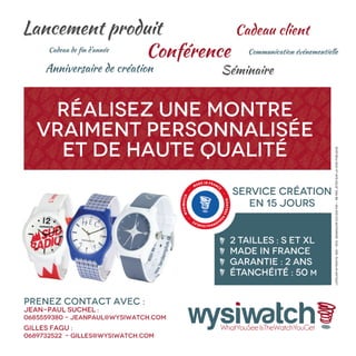 Wysiwatch : la montre personnalisée