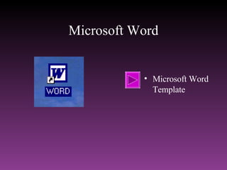 Microsoft Word Microsoft Word Template 