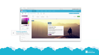 Overloop (gradient)
Je kunt ook kiezen voor een
kleuroverloop zoals in de button
 
