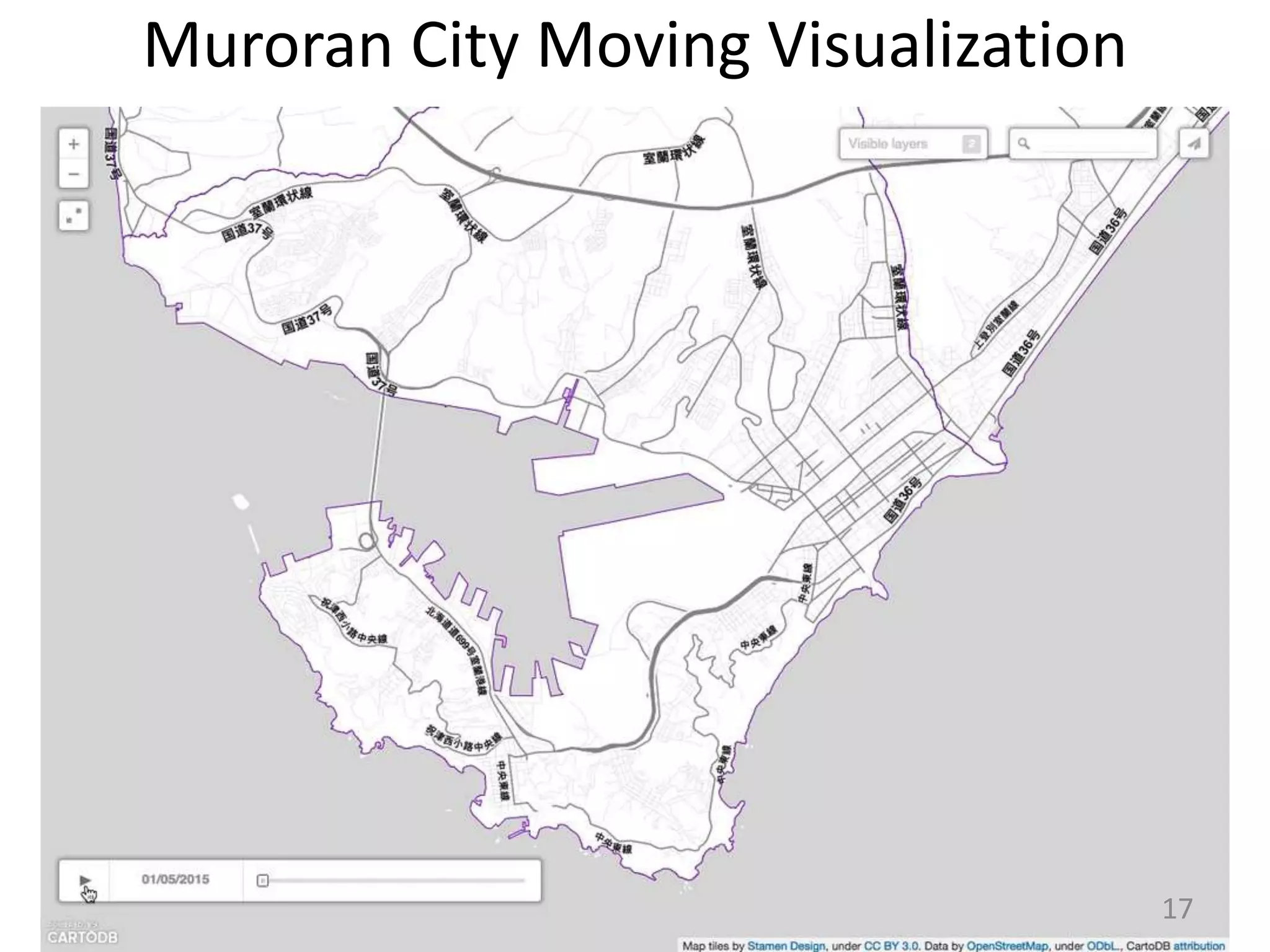 Muroran City Moving Visualization
17
 