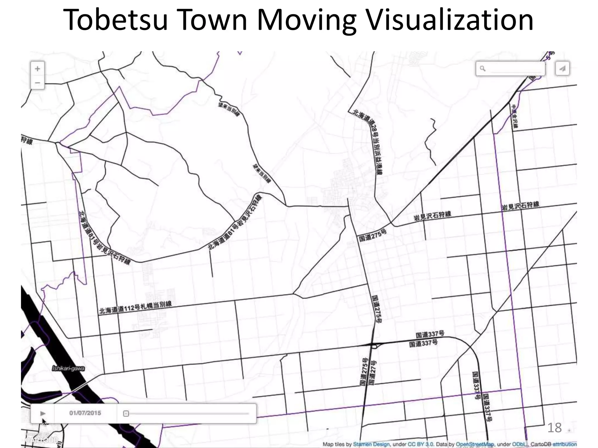Tobetsu Town Moving Visualization
18
 