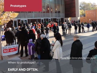 Prototypes
When to prototype?
!
EARLY AND OFTEN.
Capital News Service photo by Chris Leyden
 