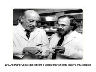 Drs. Ader and Cohen descobrem o condicionamento do sistema imunológico
 