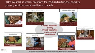 One Health research at ILRI to address neglected tropical diseases, zoonoses and emerging infectious diseases in Southeast Asia