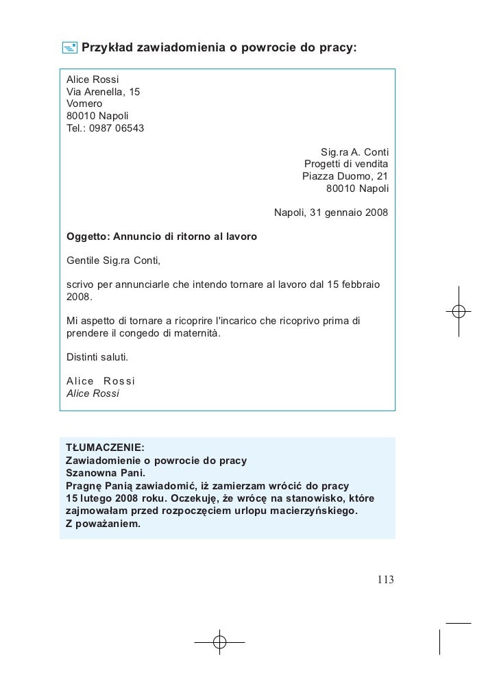 Wzory listów i pism włoskich poradnik oraz słownik