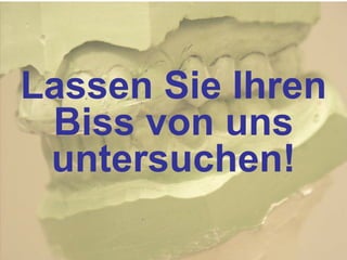 Vermessung der Mund- Statik. 