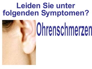 Augenschmerzen  oder Doppelsehen Leiden Sie unter folgenden Symptomen? 