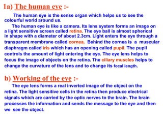 Eye Eye human is very important to understand the concept.ppt