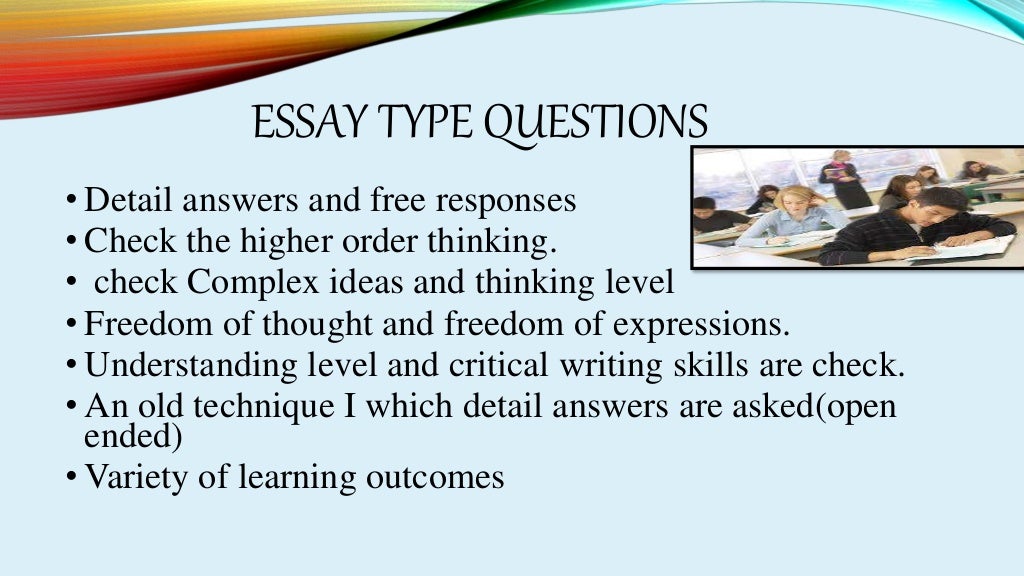 Essay Type Test Definition