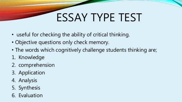 essay test type