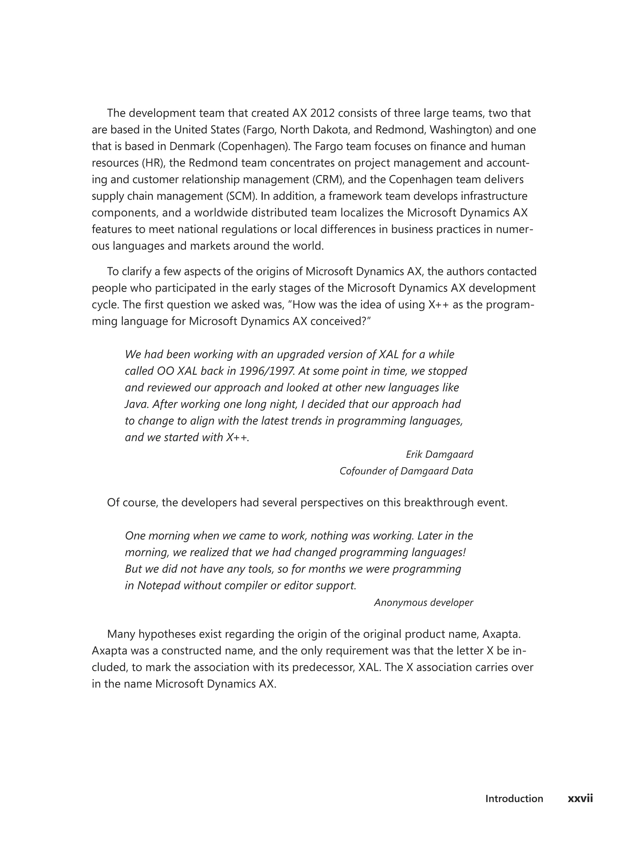 Dynamics AX/ X++ | PDF