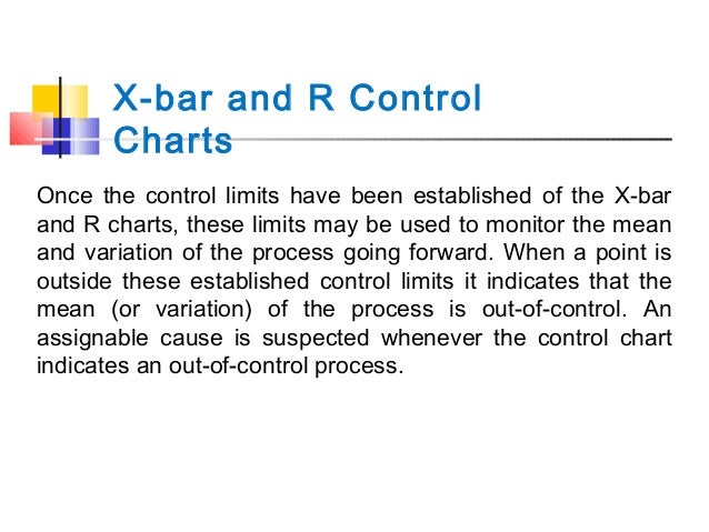 x bar and r control charts for which of the following should we use an r chart to monitor process quality