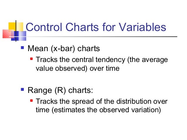 Difference Between Xbar And R Chart