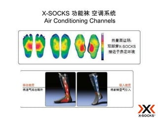X-SOCKS 功能袜 空调系统
 Air Conditioning Channels
 