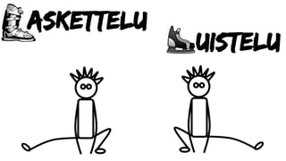 askettelu
uistelu
 