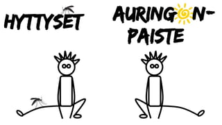hyttyset auring n-
paiste
 