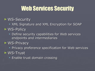 XML And Web Services Security Standards | PPT