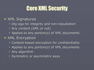 XML And Web Services Security Standards | PPT