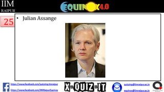 25

• Julian Assange

 