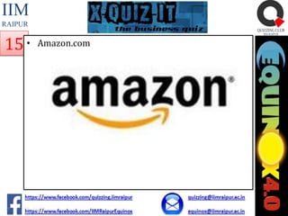 IIM
RAIPUR

15 •

Amazon.com

 